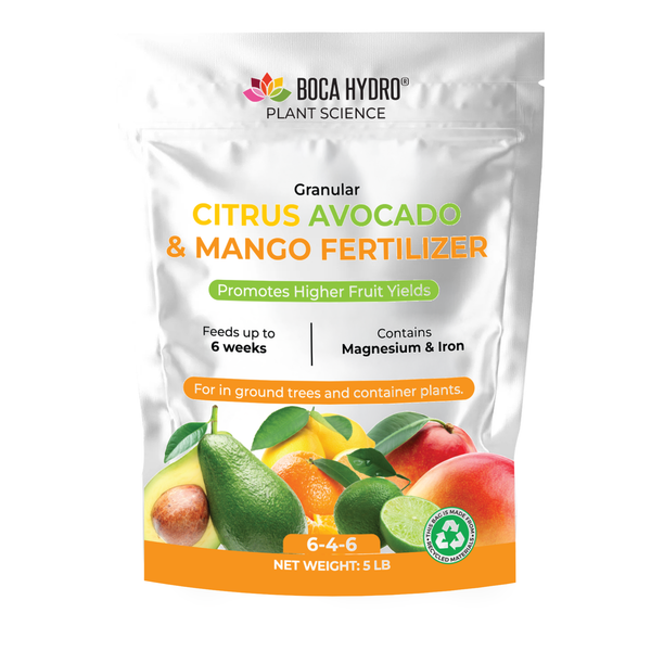 Boca Hydro Citrus Avocado and Mango Fertilizer 6-4-6 + 11.5% Calcium 1 lb