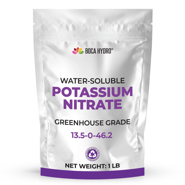 plant fertilizer high in potassium Boca Hydro Potassium Nitrate Greenhouse Grade 13.5-0-46.2 Water Solubl