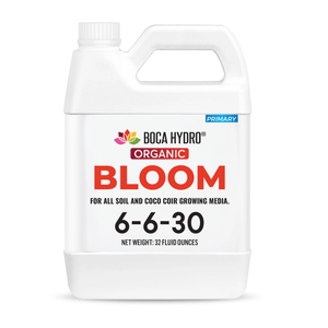 Boca Hydro Bloom Soil 6-6-30 | Premium Organic Liquid Bloom Fertilizer | High Potassium Plant Food for Abundant Flowers, Fruits & Budding Plants | For Soil, Soilless & Coco Coir Growing Media