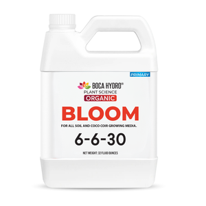 Boca Hydro Bloom Soil 6-6-30 | Premium Organic Liquid Bloom Fertilizer | High Potassium Plant Food for Abundant Flowers, Fruits & Budding Plants | For Soil, Soilless & Coco Coir Growing Media