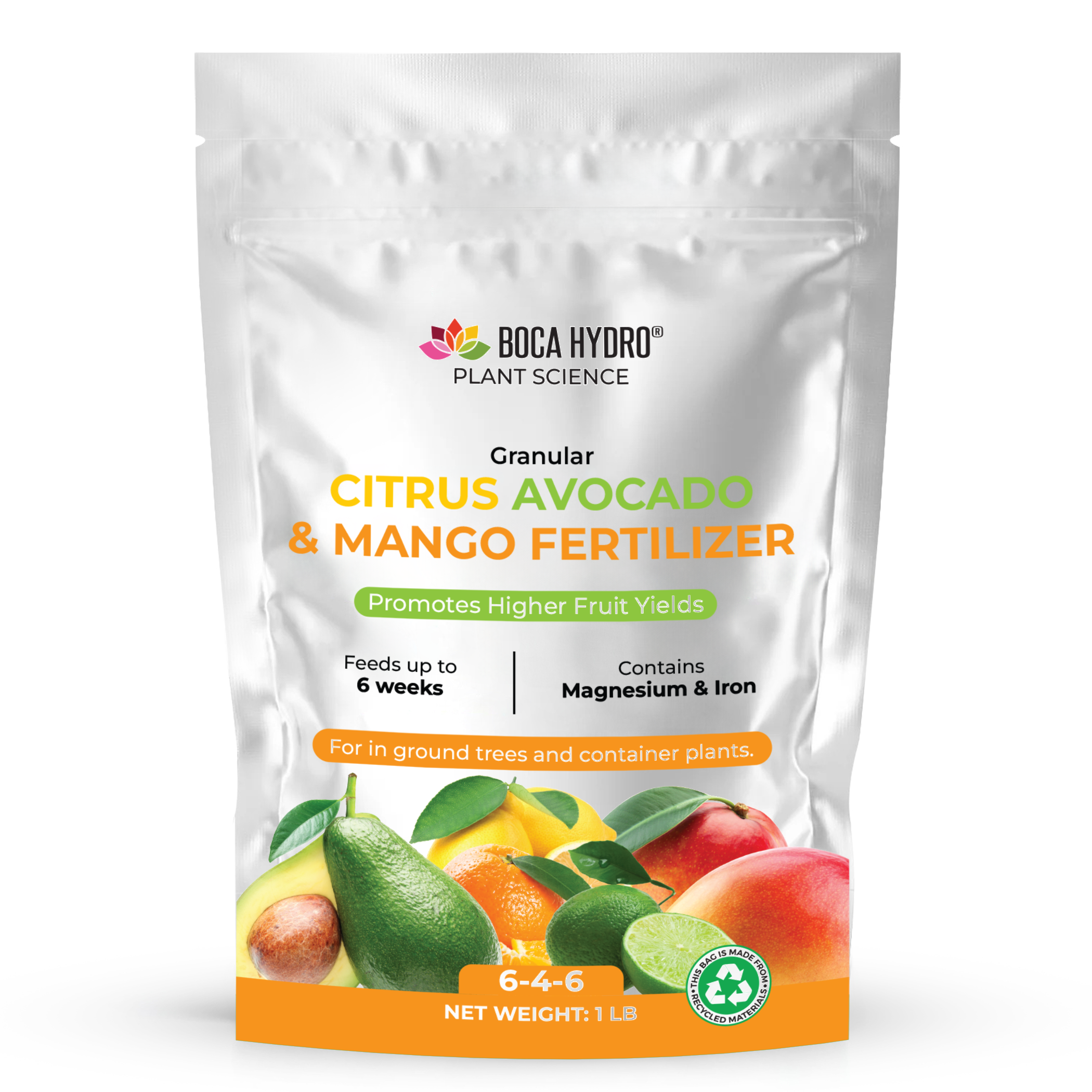 Boca Hydro Citrus Avocado and Mango Fertilizer 6-4-6 + 11.5% Calcium