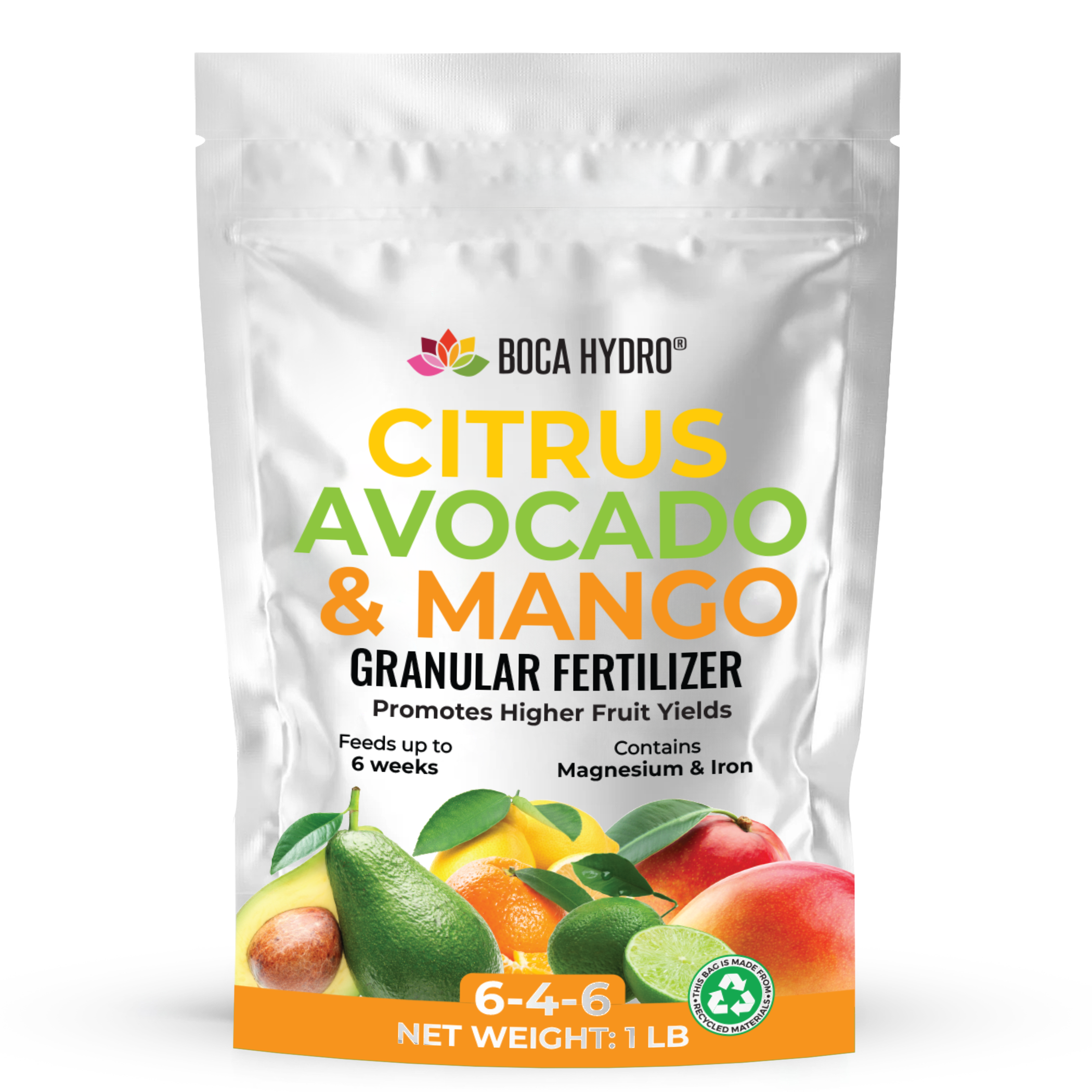 Boca Hydro Citrus Avocado and Mango Fertilizer 6-4-6 + 11.5% Calcium