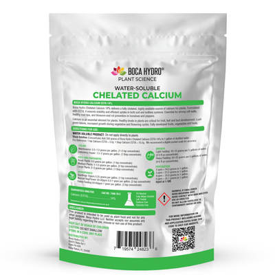 Boca Hydro Chelated Calcium EDTA 14% Water Soluble Secondary Nutrient