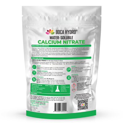 Boca Hydro Calcium Nitrate Greenhouse Grade Water Soluble 15.5-0-0 +26% Calcium