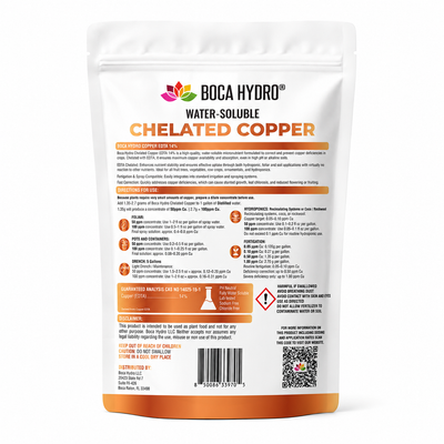 Boca Hydro Chelated Copper EDTA 14% Water Soluble Micro Nutrient