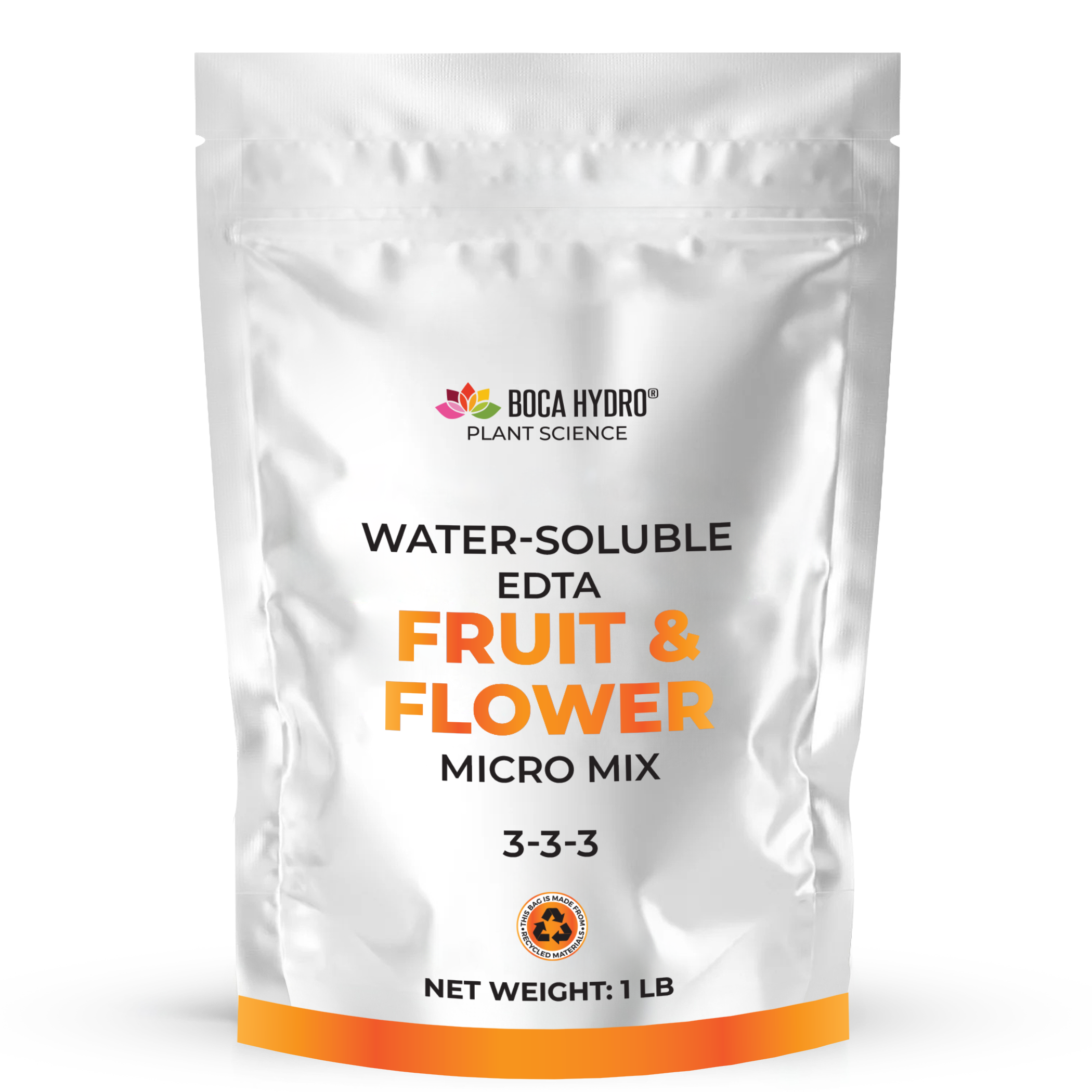 Boca Hydro EDTA Fruit and Flower Micro Mix Flowering Enhancer Water Soluble Plant Food