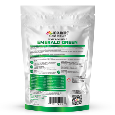 Boca Hydro Emerald Green 20-20-20+10 Complete Water Soluble Plant Food