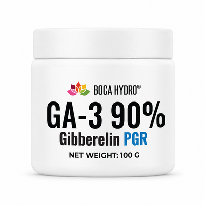 Boca Hydro Gibberellin GA₃ 90% – High Purity Plant Growth Regulator Powder for Rooting, Tissue Culture Media, Micropropagation, Seed Germination, Shoot Elongation, and Advanced Propagation Systems