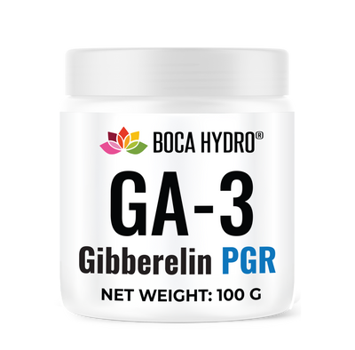 Boca Hydro Gibberellin GA₃ 90% – High Purity Plant Growth Regulator Powder for Rooting, Tissue Culture Media, Micropropagation, Seed Germination, Shoot Elongation, and Advanced Propagation Systems