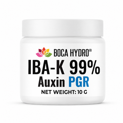 Boca Hydro IBA-K 99% Water-Soluble Rooting Hormone for Tissue Culture & Micropropagation – Indole-3-Butyric Acid Potassium Salt for MS Media, Liquid Culture & Precision Stock Solutions