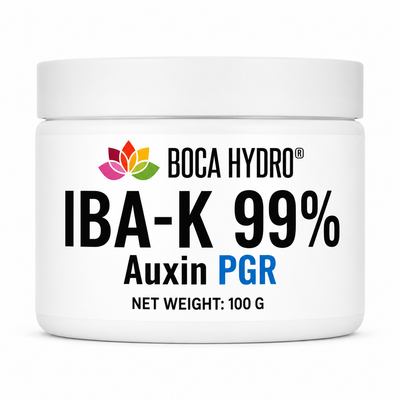 Boca Hydro IBA-K 99% Water-Soluble Rooting Hormone for Tissue Culture & Micropropagation – Indole-3-Butyric Acid Potassium Salt for MS Media, Liquid Culture & Precision Stock Solutions