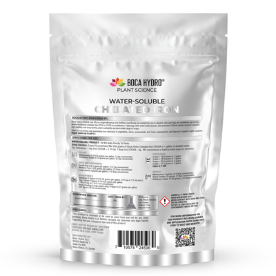 Boca Hydro Chelated Iron EDDHA 6% Water Soluble Micronutrient