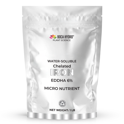 Boca Hydro Chelated Iron EDDHA 6% Water Soluble Micronutrient