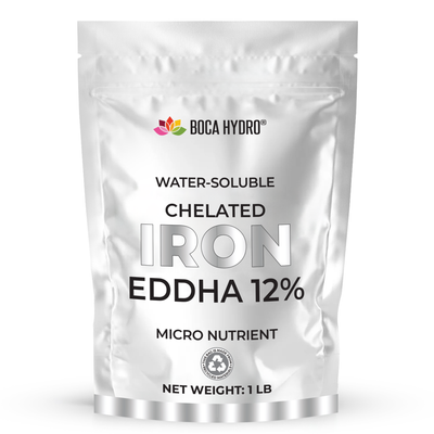 Boca Hydro Chelated Iron EDDHA 6% Water Soluble Micronutrient Aquaponics Safe