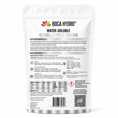 Boca Hydro Chelated Iron DTPA 12% Water Soluble Micronutrient