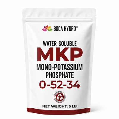 Boca Hydro MKP Mono-Potassium Phosphate 0-52-34 Water Soluble Flowering Enhancer Bloom Booster and Root Builder for all Plants, Vegetables and Trees
