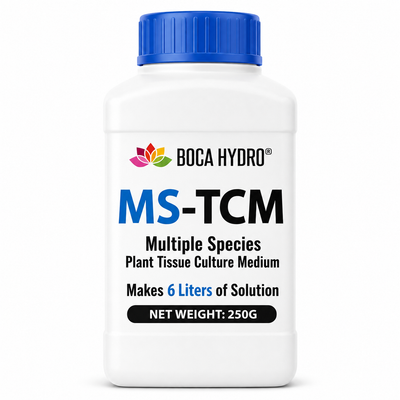 Boca Hydro MS TCM Multiple Species Complete Tissue Culture Medium with Organic Sucrose and Agar 250g Makes 6 Liters of Solution