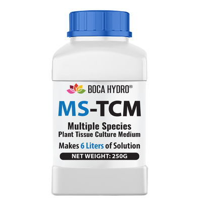Boca Hydro MS TCM Multiple Species Complete Tissue Culture Medium with Organic Sucrose and Agar 250g Makes 6 Liters of Solution