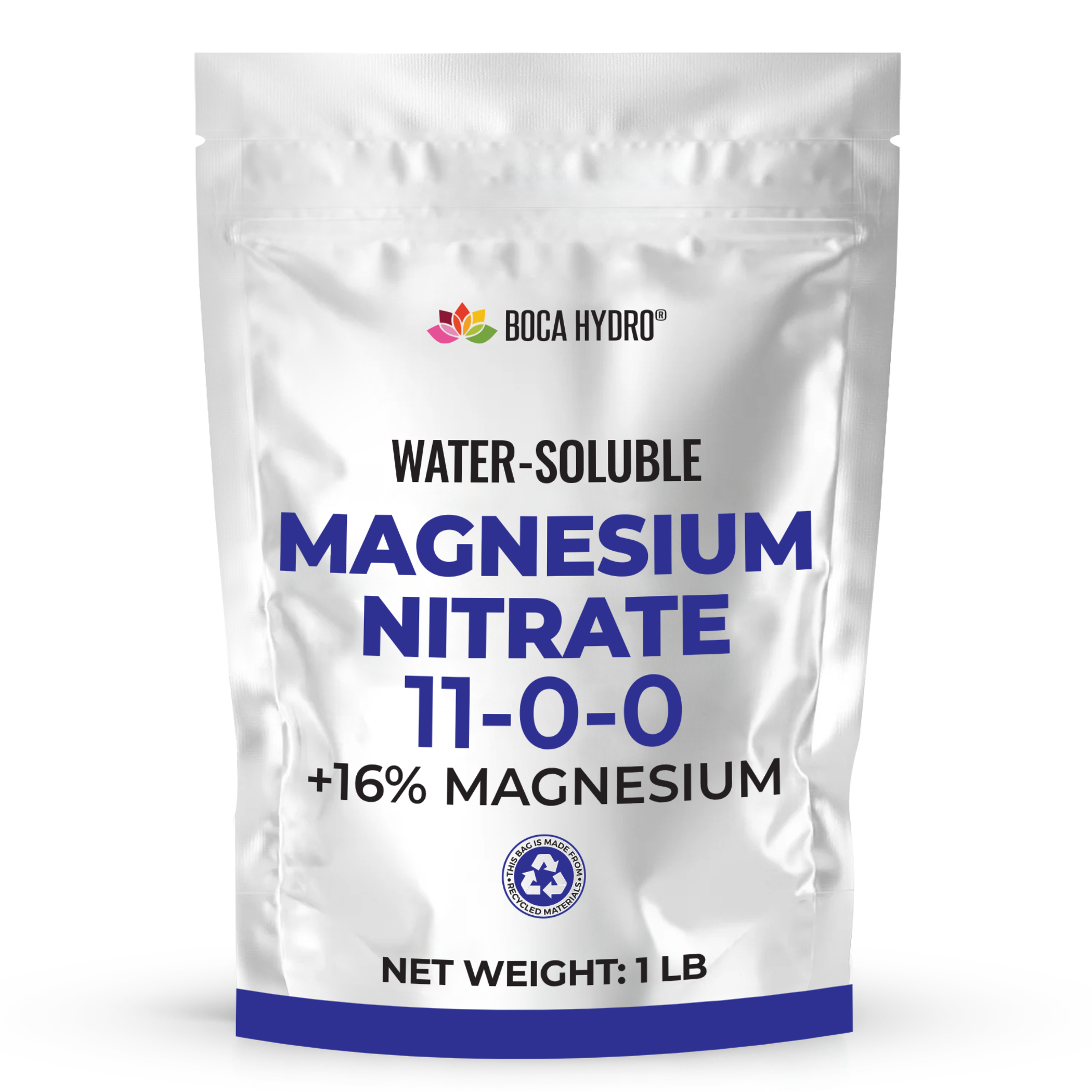Boca Hydro Magnesium Nitrate Water-Soluble Fertilizer 11-0-0 +16% Magnesium