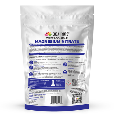 Boca Hydro Magnesium Nitrate Water-Soluble Fertilizer 11-0-0 +16% Magnesium