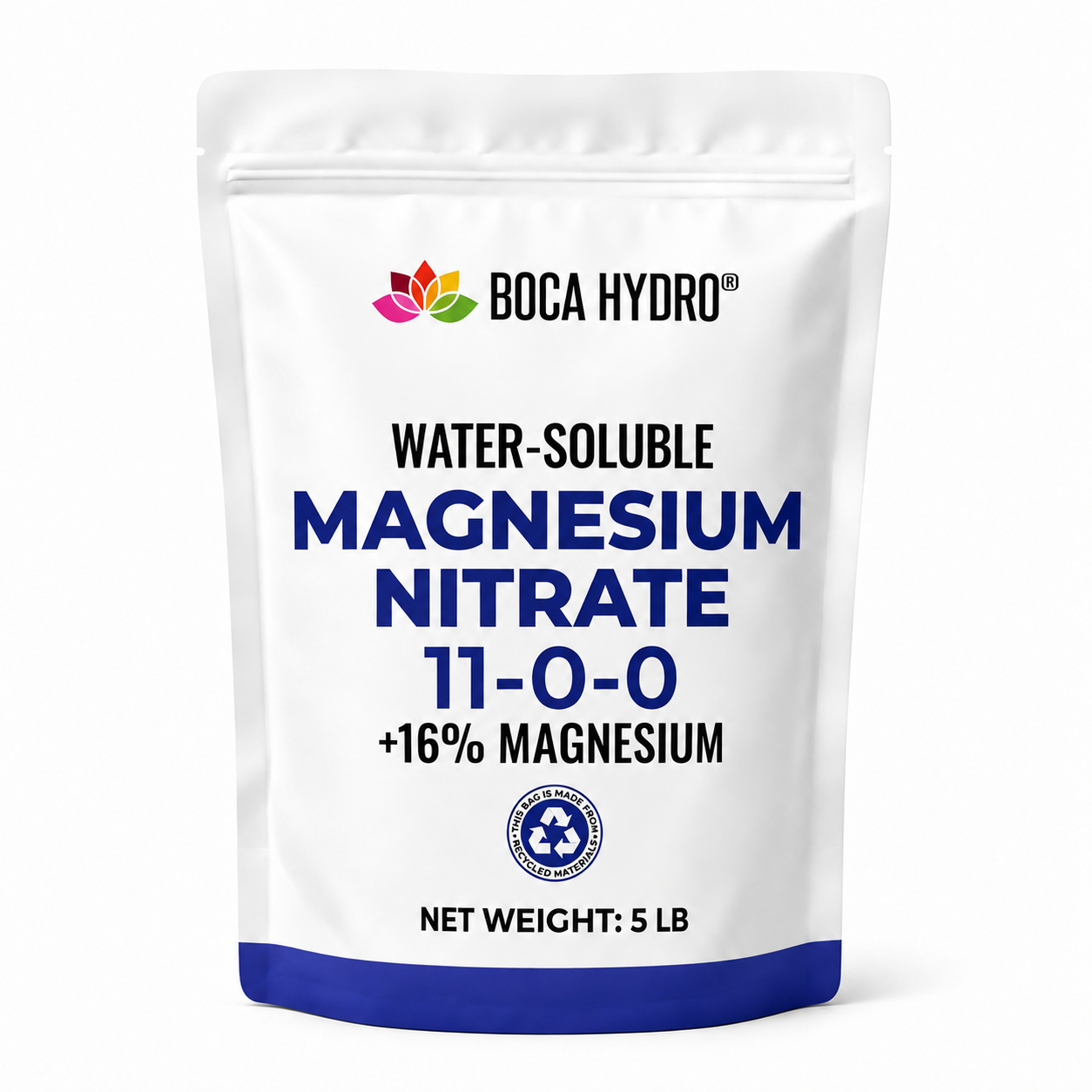 Boca Hydro Magnesium Nitrate Water-Soluble Fertilizer 11-0-0 +16% Magnesium