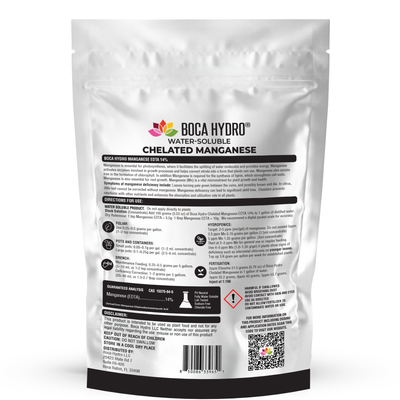 Boca Hydro Chelated Manganese EDTA 14% Water Soluble Micro Nutrient
