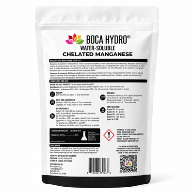 Boca Hydro Chelated Manganese EDTA 14% Water Soluble Micro Nutrient