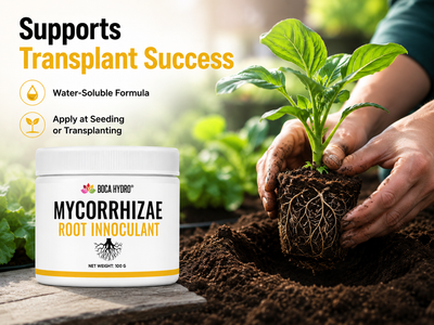 Boca Hydro Mycorrhizae – Ultra Pure Endomycorrhizal Root Inoculant – 1200 Spores per Gram – 6 Year Shelf Life – Spore-Based Concentrate for Stronger Roots, Bigger Yields & Stress Resistance – Approved for Gardens, Hydroponics & Fruit Trees
