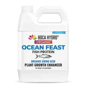 Boca Hydro Ocean Feast Fish Protein Fertilizer – Premium Organic Amino Acids, Fulvic Acid & Natural Peptides for Plant Growth, Soil Health, Strong Roots, Stress Resistance & Improved Fruit Quality