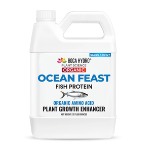 Boca Hydro Ocean Feast Fish Protein Fertilizer – Premium Organic Amino Acids, Fulvic Acid & Natural Peptides for Plant Growth, Soil Health, Strong Roots, Stress Resistance & Improved Fruit Quality