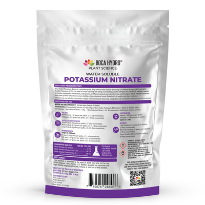 Boca Hydro Potassium Nitrate Greenhouse Grade 13.5-0-46.2 Water Soluble Plant Food For all Fruits and Vegetables