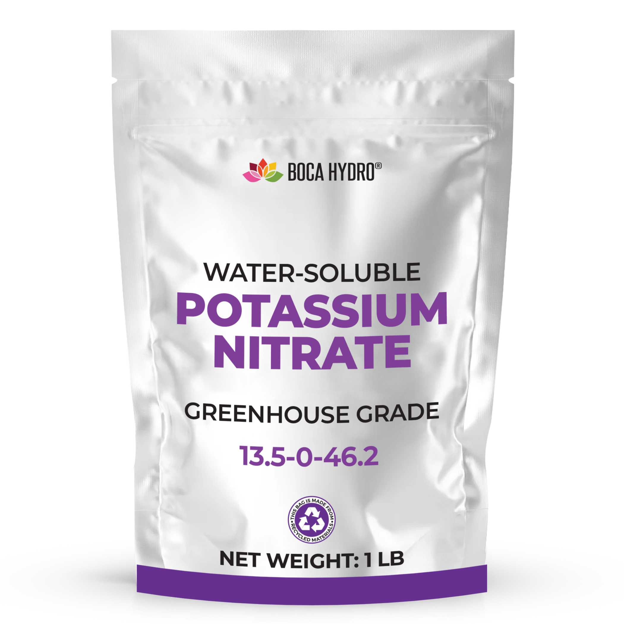 Boca Hydro Potassium Nitrate Greenhouse Grade 13.5-0-46.2 Water Soluble Plant Food For all Fruits and Vegetables