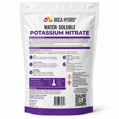 Boca Hydro Potassium Nitrate Greenhouse Grade 13.5-0-46.2 Water Soluble Plant Food For all Fruits and Vegetables