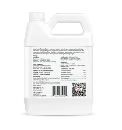Boca Hydro Organic Tomato Cal Calcium Supplement for Tomato, Peppers and all Fruit and Vegetables.