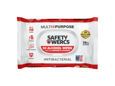 Safety Wercs Multi Purpose Alcohol Cleaning Wipes