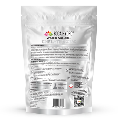 Boca Hydro Chelated Zinc EDTA 14% Water Soluble Micronutrient