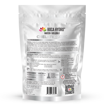 Boca Hydro Chelated Zinc EDTA 14% Water Soluble Micronutrient
