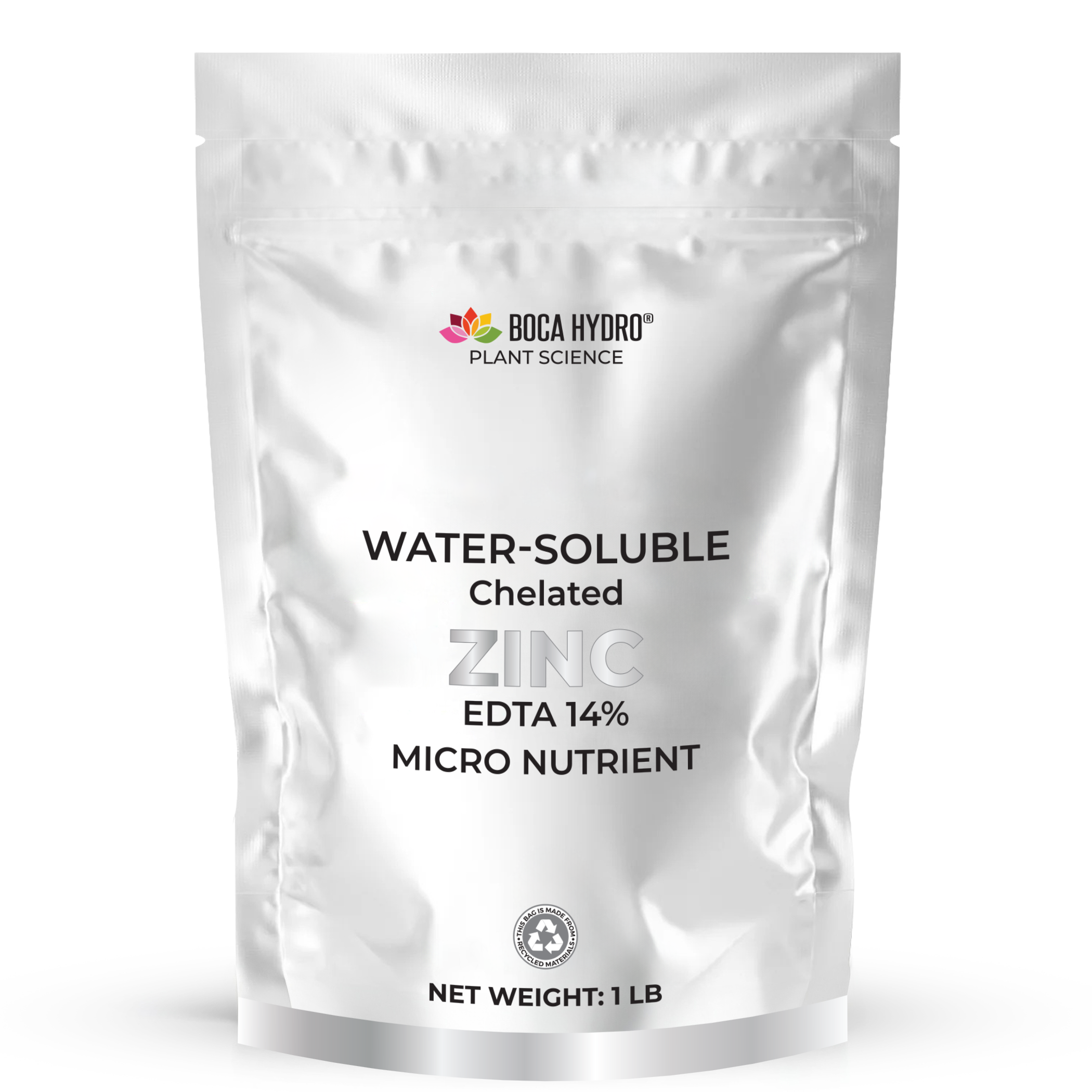 Boca Hydro Chelated Zinc EDTA 14% Water Soluble Micronutrient