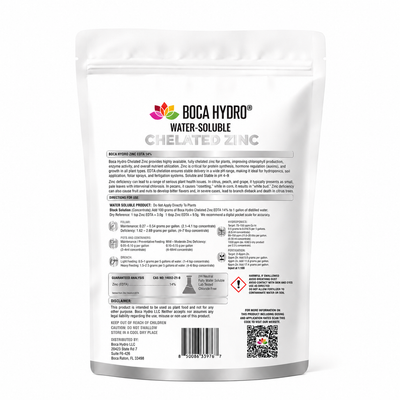 Boca Hydro Chelated Zinc EDTA 14% Water Soluble Micronutrient